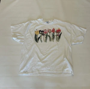 Camiseta vintage flores y ranas abejas y dama bichos talla XXL bambi art camiseta - Imagen 1 de 6