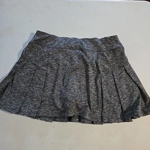Tek Gear Skort Women’s Large Dry Tek Black Grey Pleats Golf Casual Workout Gear - Picture 1 of 9