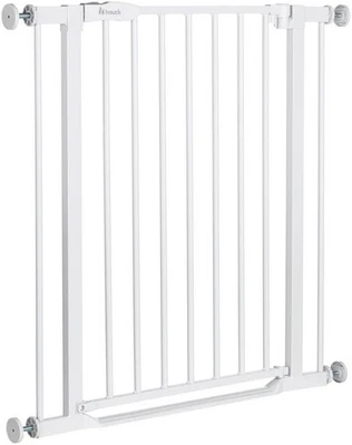 HAUCK Türschutzgitter Clear Step 2, White auch als Treppenschutzgitter 75-80 cm - Bild 1 von 4