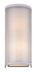 Dolan Designs 1276-26 Double Organza Wall Sconce Chrome - Picture 1 of 1