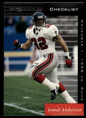 1999 Donruss #191 Jamal Anderson - Image 1 of 2