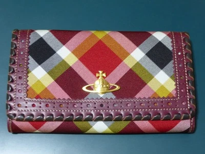 Geldbörse Vivienne Westwood Karo Lang Portemonnaie - Bild 1 von 4