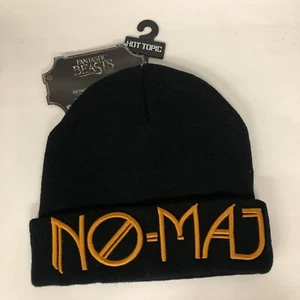Harry Potter Phantastische Tierwesen und wo sie zu finden sind No-Maj Beanie Mütze Schwarz Herren - Bild 1 von 11