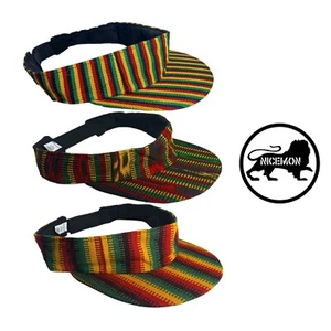 Rasta Visor Dreadlocks Dread Visor Cap Costume Jamaica Reggae Marley 1 SZ  - Picture 1 of 11