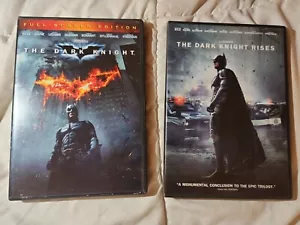 The Dark Knight Full screen edition AND The Dark Knight Rises - DVD - VERY GOOD - Picture 1 of 3