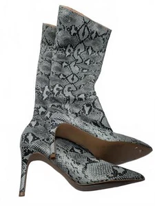 High Heel Schlangenmuster Stiefel 21" hoch 3" Absatz Kimari KIMA01S1 Synthetik Größe 7 M - Bild 1 von 7