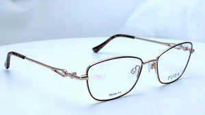TURA R582 BRN Brown Rectangle Womens Eyeglasses 50mm - Picture 1 of 6