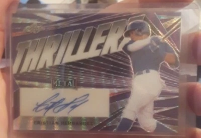 Cristian Hernandez 2022 Leaf Metal Thrillerz PURPLE PROOF AUTO RC 1/1 - Image 1 of 2