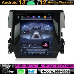 9.7"Android 13 Head Unit Radio Carplay GPS SATNavi DAB For Honda CIVIC 2015-2020 - Picture 1 of 12