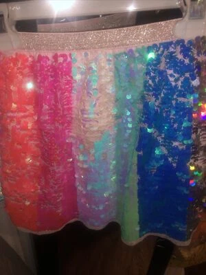 Falda secuencia multicolor H&M niñas 4~6 Foto 1 de 4