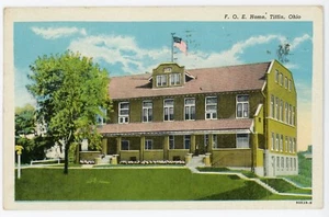 Postal de colección Tiffin Ohio Fraternal Order of Elks Home Curteich lino publicada 1950 - Imagen 1 de 2