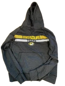 Knights Apparel Missouri Tigers MIZZOU Unisex Gray Gold Hoodie Size Medium NWOT - Picture 1 of 4