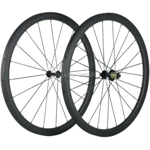 700C Carbon Bicycle Wheelset Road Bike Wheels 25mm Width With Powerway R13 Hub - Picture 1 of 17