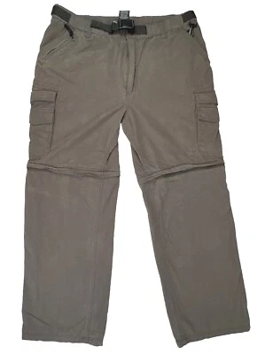 Pantalones cargo BC Clothing para hombre XL convertibles verdes grises senderismo cinturón táctico cremallera Foto 1 de 4