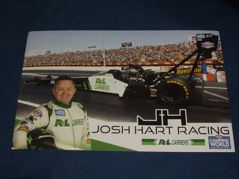2022 JOSH HART R&L CARRIERS TOP FUEL NHRA POSTCARD Cover
