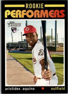 2020 Topps Heritage High Number Rookie Performers #RP13 Aristides Aquino - Picture 1 of 2