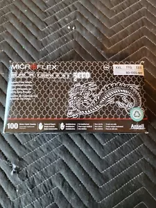 Microflex Black Dragon Zero PF Nitrile Exam Gloves XLarge, BD1005-NPF-XL. - Picture 1 of 6