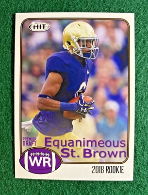 2018 Sage Hit #72 RC Equanimeous St. Brown Green Bay Packers NFL - Image 1 of 2
