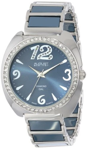 Reloj August Steiner para mujer AS8066GY cuarzo suizo diamante y cristal cerámica $395 Foto 1 de 1
