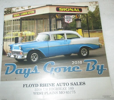 Calendario de pared 2018 'Days Go By' autos clásicos 56 chev en cubierta Floyd Rhines Foto 1 de 2