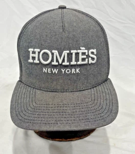 Reason Clothing Homies New York Gray Hat White Lettering Snap Back Adult Men - Picture 1 of 12