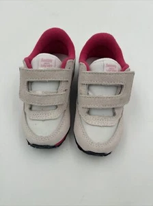 Toddler/girls Saucony Sz 6M Baby Jazz HL White/silver/pink Cutest Shoe Ever!!! - Picture 1 of 8