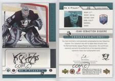 2005-06 Upper Deck Be a Player SP Signatures Jean-Sebastien Giguere #JG Auto