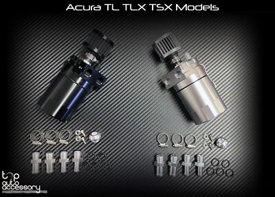 Kit de tanque de captura de aceite depósito deflector con filtro respirador para Acura TL TLX TSX Foto 1 de 2