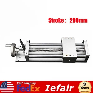 200 mm Hand Kreuzschiebetisch Linearschiene Gleittisch Stelltisch CNC Fräse - Bild 1 von 15