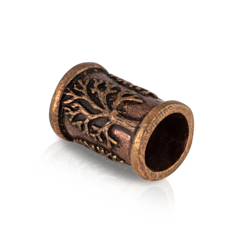 Bronze Bartperle Lebensbaum Germanisch Keltisch Wikinger Herren Mittelalter 3139 - Bild 1 von 1