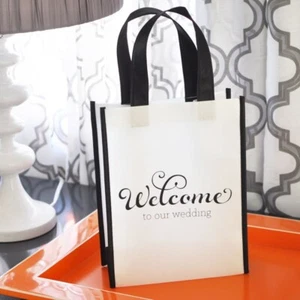 Welcome to our wedding gift bags Guests favors gift holder bag 20 - Picture 1 of 2