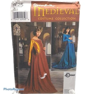 Vestido Simplicity Patrón de Costura 8725 Talla D Colección de Disfraces 1999 - Imagen 1 de 2