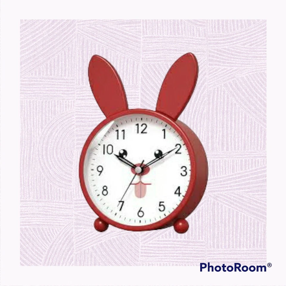 dxzsf Metal Shell Small Alarm Clock Soft Light Night Light Student Bedroom Mute - Image 1 of 4