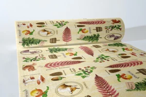 Tischläufer Elias aus Linclass® Airlaid 40 cm x 24 m - Wald Natur Tiere Pflanzen - Bild 1 von 4