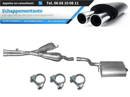 BMW 5 E39 520 525 530 Berline Moyenne + Silencieux arrière Système d'échappement - Photo 1/1