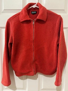 J.Crew Sport Women's Burnt Orange Full Zip Polar Fleece Jacket Size S - Picture 1 of 11