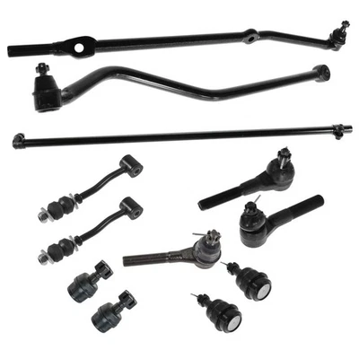 12pc Steering Suspension Kit Ball Joints Tie Rods End Links for Cherokee - Image 1 of 4