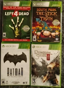 Xbox 360 4 Games New & Sealed Bundle Lot! Left 4 Dead GOY, Southpark, Batman, +1 - Picture 1 of 2