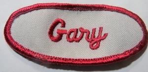 Gary Name Patch Mechanics Garage Gas Station  Vintage Automobile (1) Patch - Picture 1 of 4