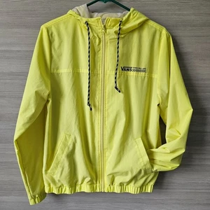 Chaqueta cortavientos Vans para mujer amarillo limón Kastle Turvey capucha ligera talla pequeña - Imagen 1 de 16