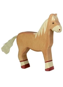 Holztiger Palomino Pferd stehend - Bild 1 von 1