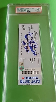 Miguel Cabrera 500 HR Ticket 2021 Detroit Tigers Signed Autographed PSA 9 Auth - Image 1 of 4
