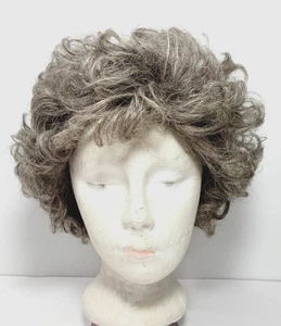 ADOLFO GREY BROWN #38 CURLY WIG , WITH BOX, O/S - Picture 1 of 6