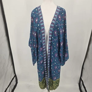 Sundance Bustling Blooms Open Front Kimono Cardigan Duster Size XS/Small - Picture 1 of 7