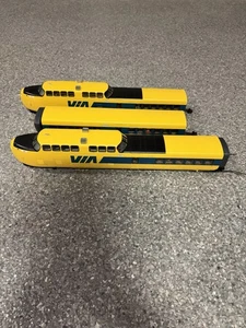 MTH RailKing VIA TurboTrain 3-Car Set O Gauge Excellent Condition - Picture 1 of 5
