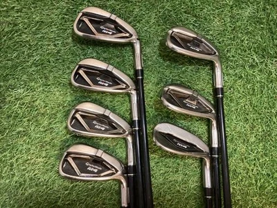 TaylorMade M4 Iron Set 5-9,Pw,Aw 7pc Flex Stiff FUBUKI TM6 Graphite - Image 1 of 4