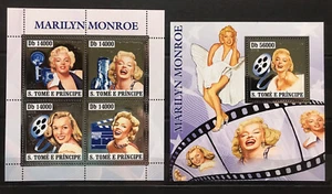 Marilyn Monroe - American superstar / Actress / Singer - Silver stamps MNH** AK2 - Picture 1 of 1