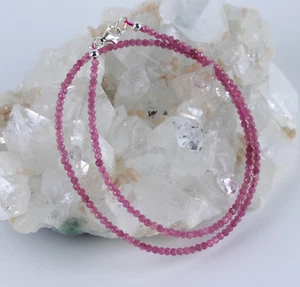 Rubellite Collana Pietre Preziose Sfera Collier Gioielli Tormalina Rosa Nobile - Foto 1 di 3