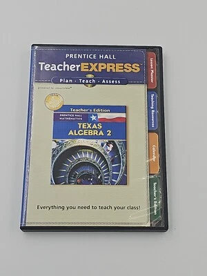 NEW Prentice Hall TeacherEXPRESS Teacher Express Texas Algebra 2 CD-ROM Set New - Image 1 of 4