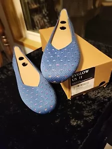 EVGLOW Women's Knit Ballet ☆ Sz US 11 ☆ Flat Round Toe Slip On Flats Shoes ☆ NEW - Picture 1 of 14